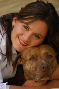 Cheryl and Delilah Cheryl the DogGuru with Delilah